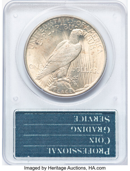 image for: 1922 $1  PCGS MS63