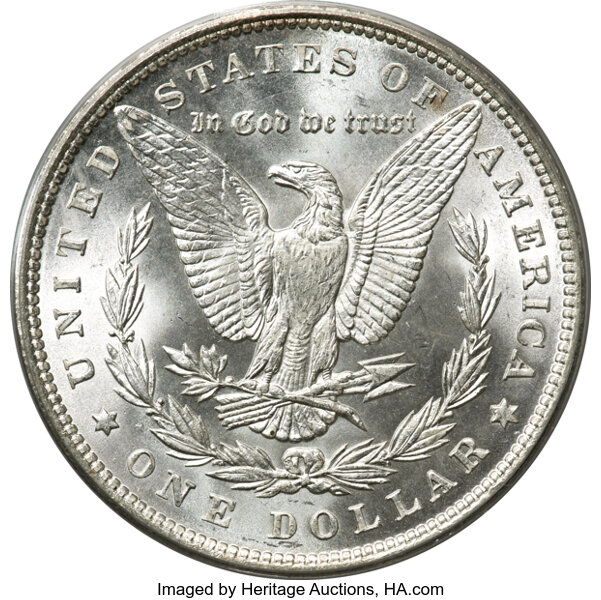 image for: 1893 $1  PCGS MS64 CAC