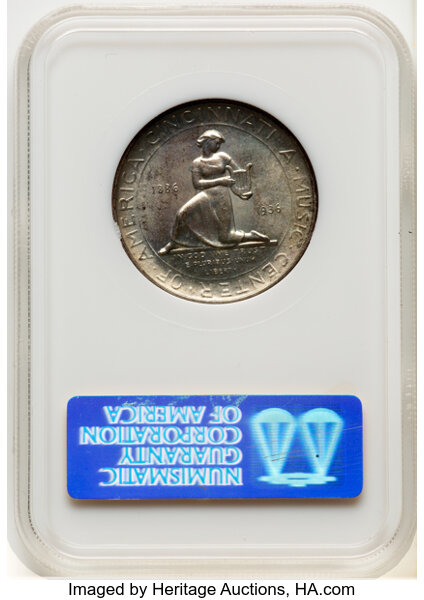 image for: 1936 Cincinnati Music Center 50c NGC MS64