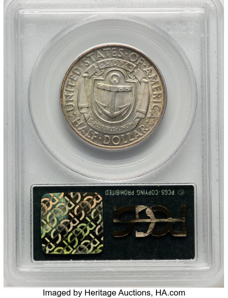 image for: 1936-D Rhode Island 50c PCGS MS64