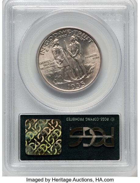 image for: 1935 Boone 50c PCGS MS64