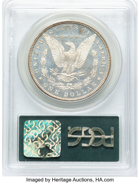 image for: 1886 $1  PCGS MS65 DMPL