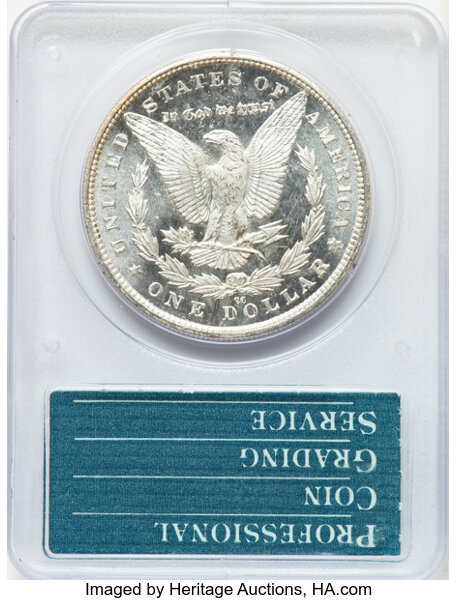 image for: 1883-CC $1  PCGS MS64 DMPL