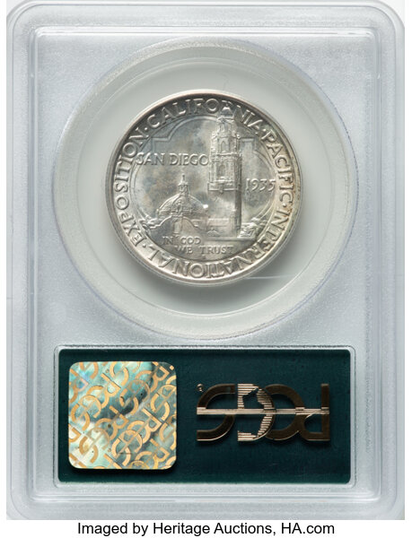 image for: 1935-S San Diego Expo 50c PCGS MS64
