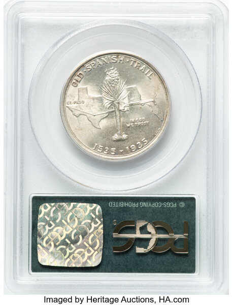 image for: 1935 Spanish Trail 50c PCGS MS64