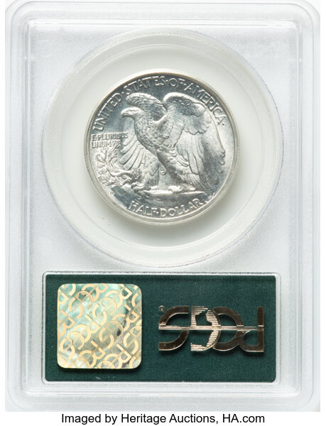 image for: 1945-D 50c PCGS MS65