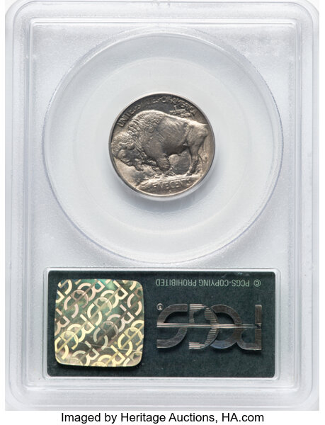 image for: 1913-S Buffalo, Type 1 5c PCGS MS64 CAC