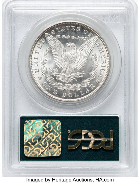 image for: 1890-CC $1  PCGS MS62 CAC