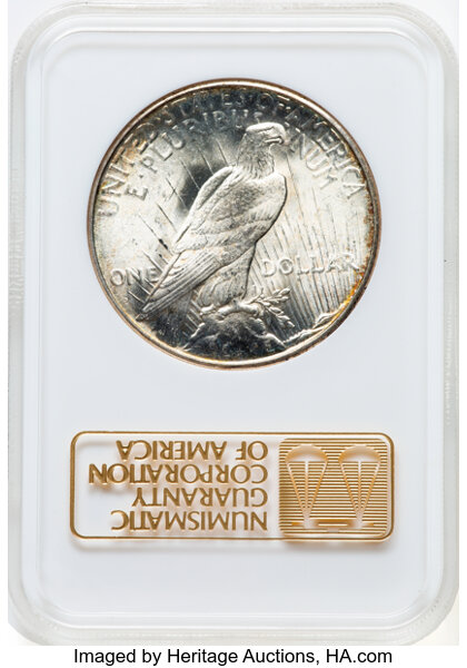 image for: 1925 $1  NGC MS61 CAC