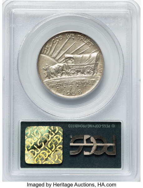 image for: 1938-S Oregon Trail 50c PCGS MS66