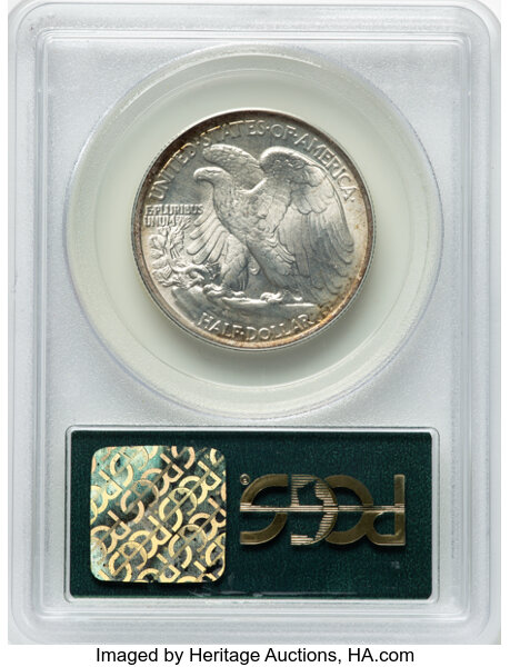 image for: 1943 50c PCGS MS67