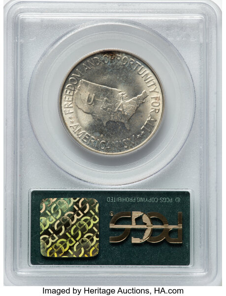 image for: 1954-S Washington-Carver 50c PCGS MS65