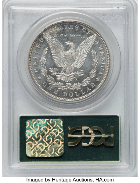 image for: 1887 $1  PCGS MS63 DMPL CAC