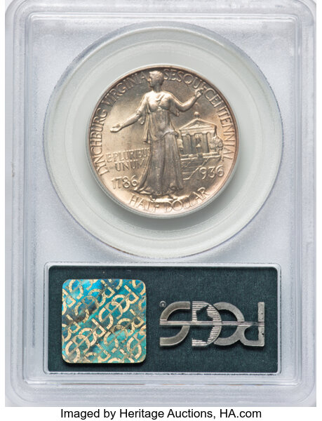 image for: 1936 Lynchburg 50c PCGS MS65 CAC