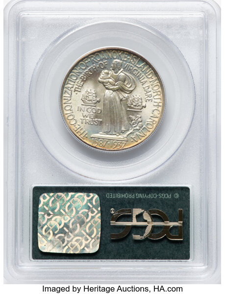 image for: 1937 Roanoke Island 50c PCGS MS67