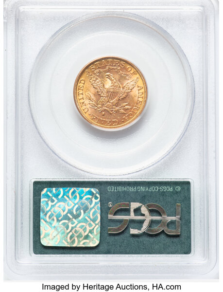 image for: 1886-S $5  PCGS MS62 CAC