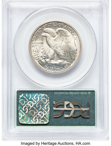 image for: 1943 50c PCGS MS65