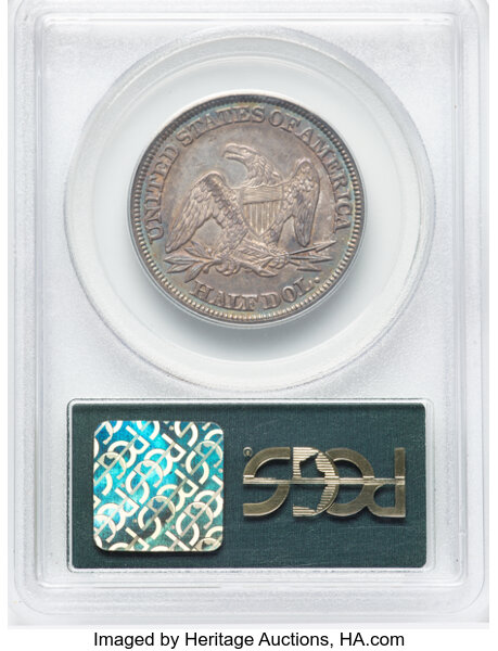 image for: 1846 Medium Date 50c PCGS MS60 CAC