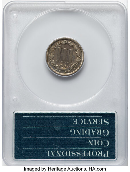 image for: 1884 3cN PCGS PR64 CAC