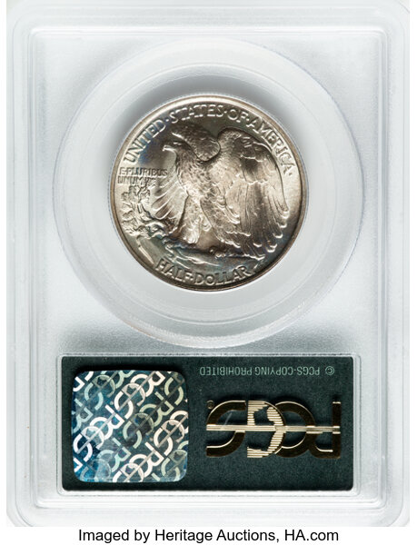 image for: 1947 50c PCGS MS65