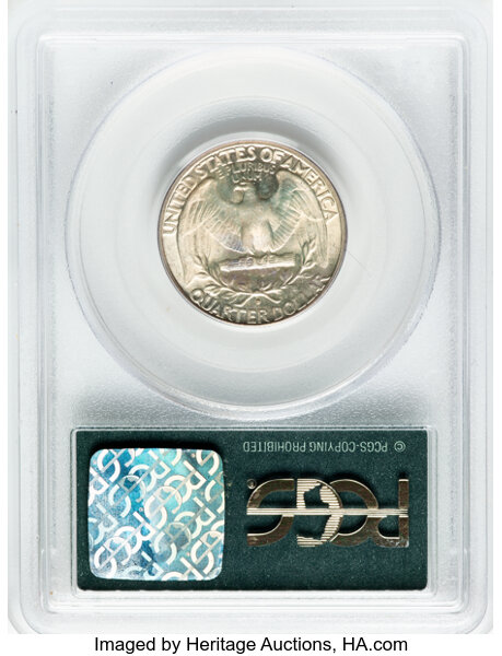 image for: 1934-D Heavy Motto 25c PCGS MS64