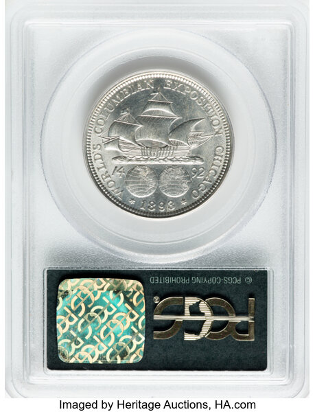 image for: 1893 Columbian Exposition 50c PCGS MS63