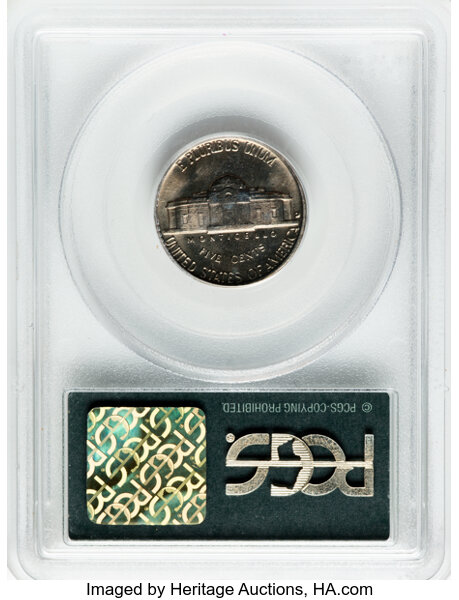 image for: 1955-D/S 5c PCGS MS65