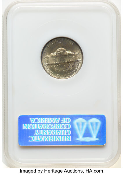 image for: 1942-P Type 2, Silver 5c NGC MS67