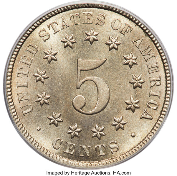 image for: 1881 5c PCGS MS65 CAC