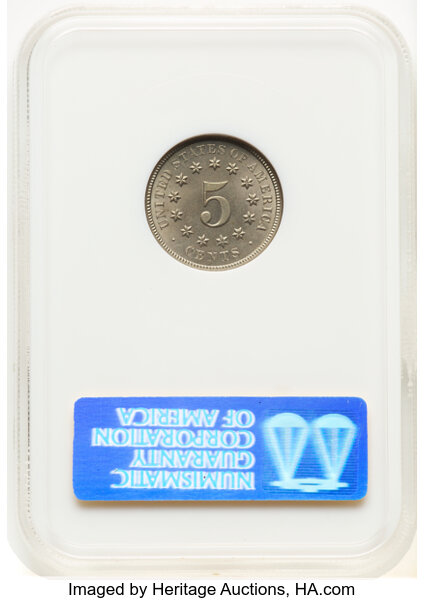 image for: 1874 5c NGC MS64 CAC