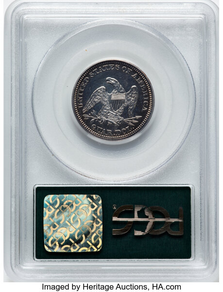 image for: 1865 25c PCGS PR60