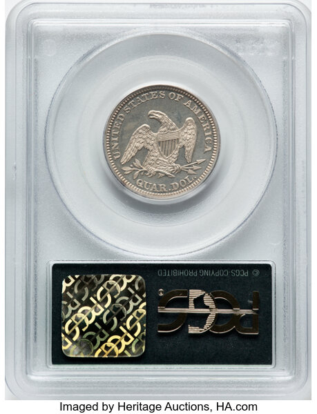 image for: 1862 25c PCGS PR61