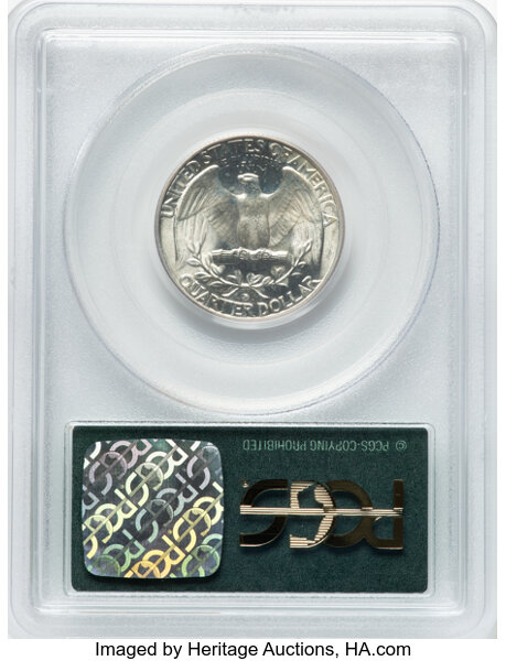 image for: 1934-D Heavy Motto 25c PCGS MS65