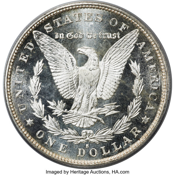 image for: 1879-S $1  PCGS MS66 DMPL CAC