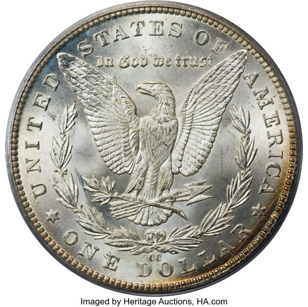 thumbnail for: 1884-CC $1  PCGS/CAC MS67 CAC