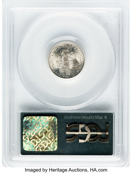 image for: 1939-D 10c PCGS MS66 FB