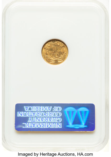 image for: 1874 G$1 NGC MS61