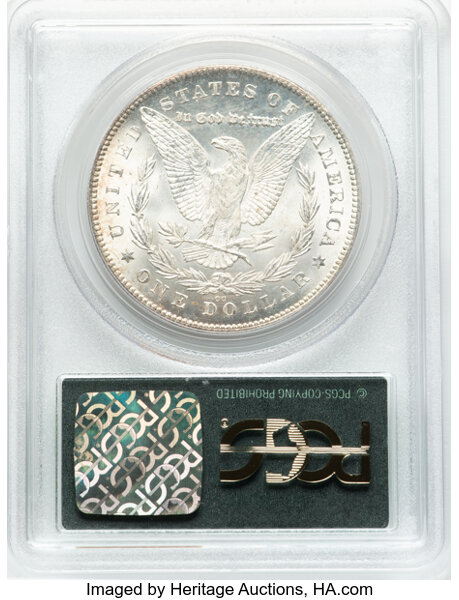 image for: 1880/79-CC Reverse of 1878, VAM-4 $1  PCGS MS62