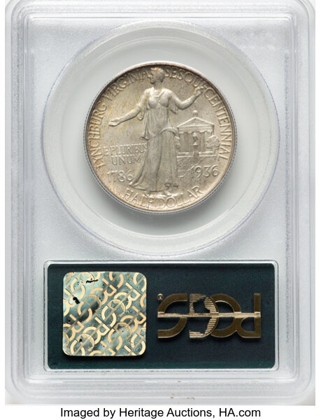 image for: 1936 Lynchburg 50c PCGS MS65