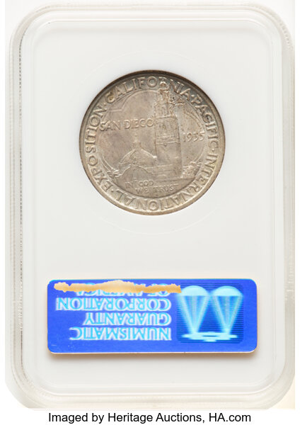 image for: 1935-S San Diego Expo 50c NGC MS65