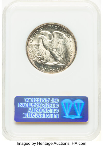 image for: 1947-D 50c NGC MS65