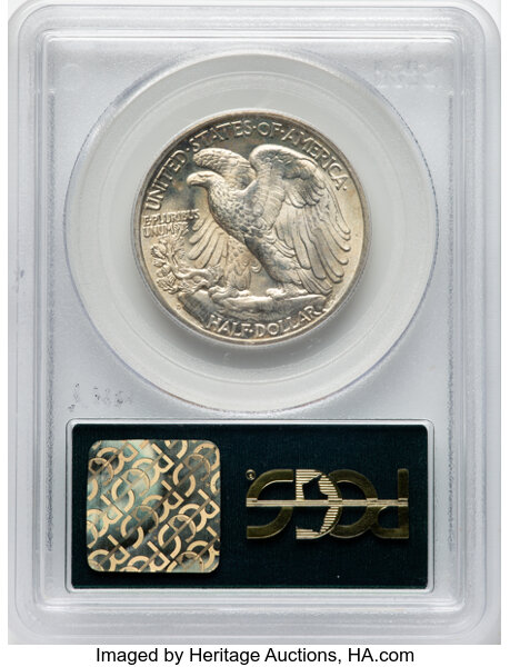 image for: 1939-D 50c PCGS MS65