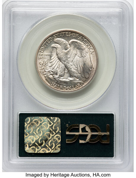 image for: 1916-D/D 50C FS-501 MS65 PCGS. Housed in a Generation 3.0 green label holder. CDN: $1,680 Whsle. Bid for NGC/PCGS MS65. Min...