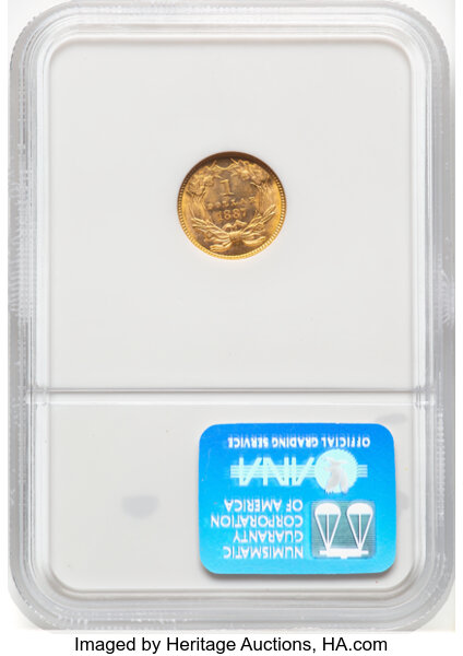 image for: 1887 G$1 NGC MS65