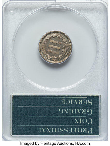 image for: 1870 3cN PCGS PR65