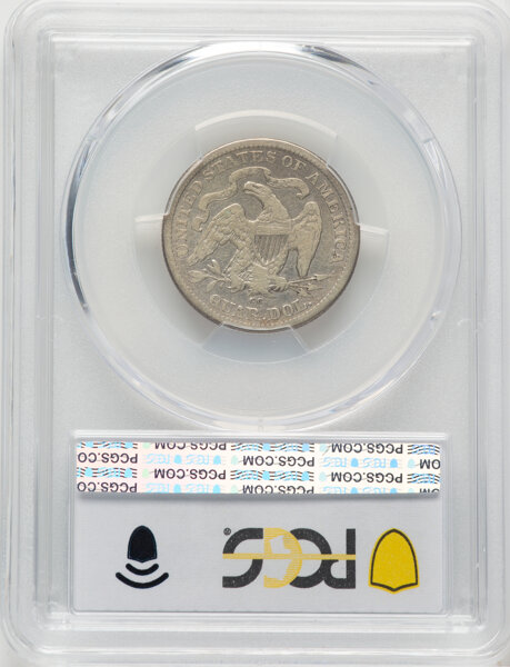 image for: 1875-CC 25C Fine 12 PCGS. Briggs 2-B. PCGS Population: (8/153).  Mintage 140,000....