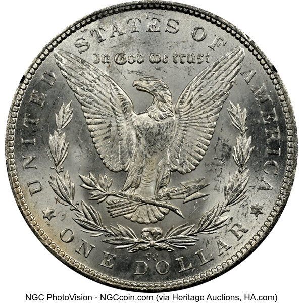 image for: 1882-CC GSA Hoard, Hard package $1  NGC MS64