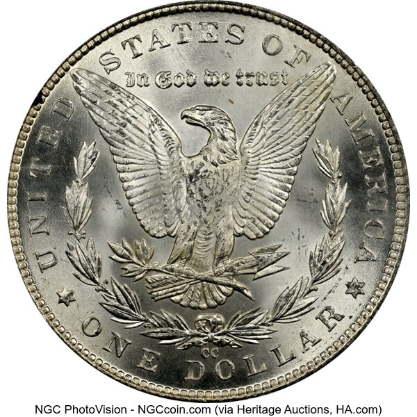 image for: 1884-CC GSA Hoard, Hard package $1  NGC MS62