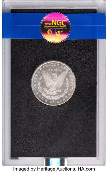 image for: 1880-CC $1 GSA MS63 Prooflike NGC. VAM-10. COA and original box included. Mintage 591,000....