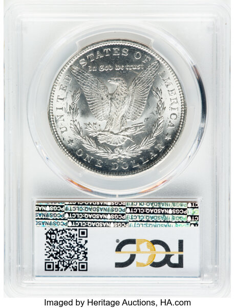 image for: 1884-CC $1  PCGS MS64+
